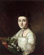 Charles Wilson Peale Portrait of Henrietta Maria Bordley at age 10 USA oil painting artist